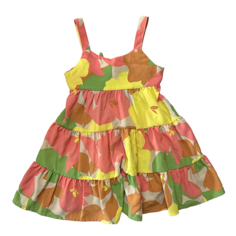 Social Standard by Sanctuary Girl's Tiered Tie-Back Sleeveless Dress -18M